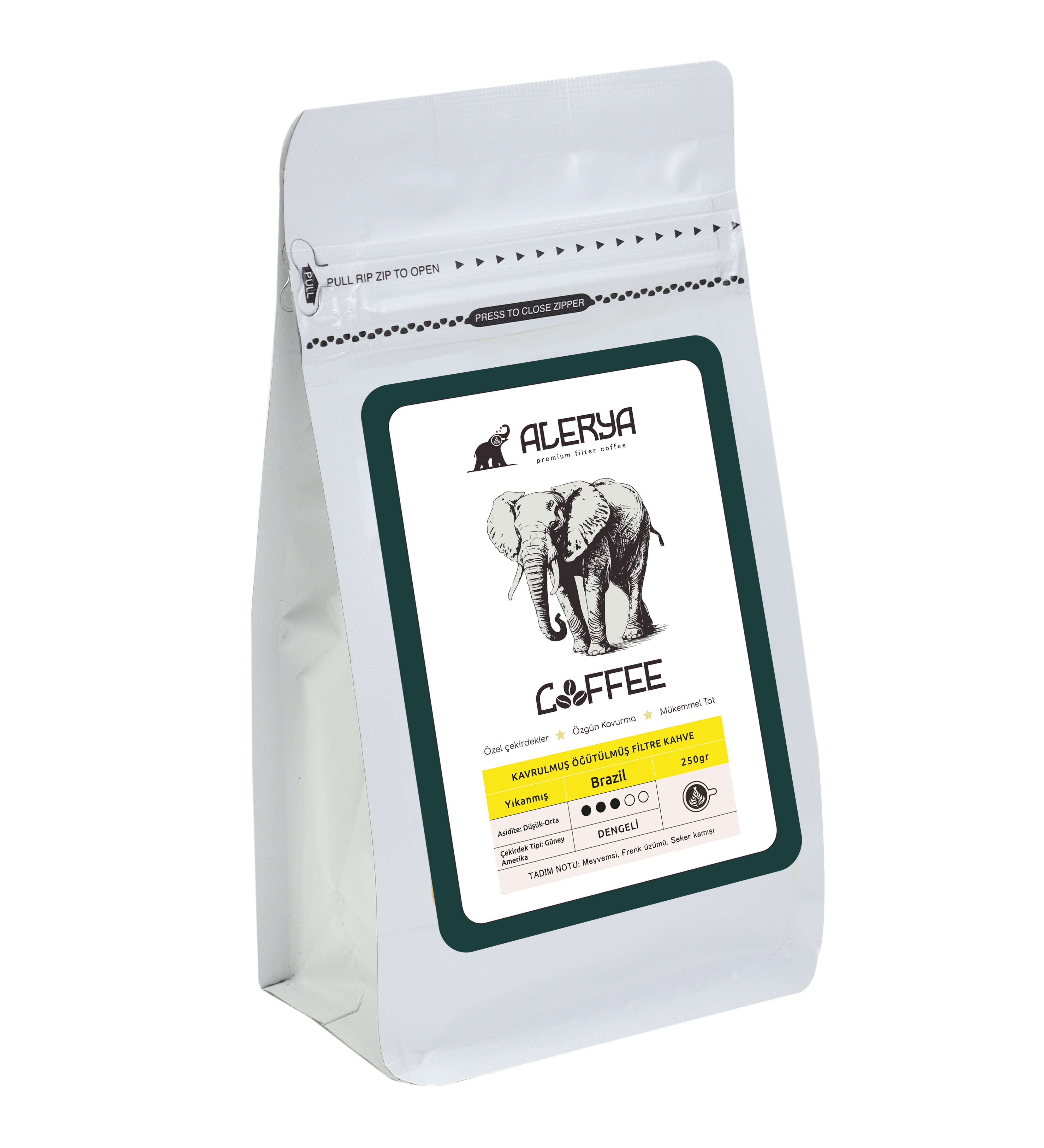 Alerya Brazil Filtre Kahve 250g